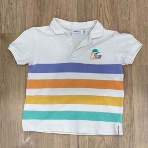 Mayoral Kids Polo with Colorful Stripes